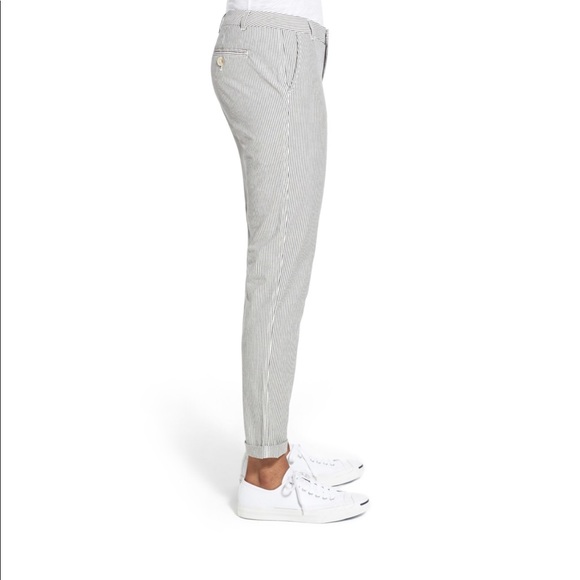 Caslon Pants - NWT CASLON Nordstrom Chico Ankle Navy Stripe Pants